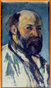 Självporträttmålning av Paul Cezanne (1839-1906) 1877 sön. 0,25x0,14 m Paris, Musee d