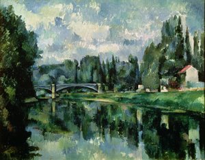 The Banks of the Marne at Creteil, c.1888 (olja på duk) av Paul Cézanne