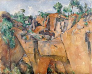 Bibémus-stenbrottet av Paul Cézanne