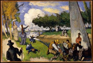Fiskarna (fantastisk scen) av Paul Cézanne
