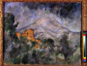 The Holy Mountain Victory and the Black Castle Målning av Paul Cezanne (1839-1906) 1904-1906 Tokyo, Bridgestone Museum av Paul Cézanne