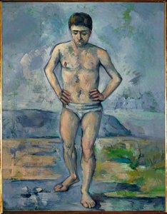 Den stora badaren (oljemålning) av Paul Cezanne