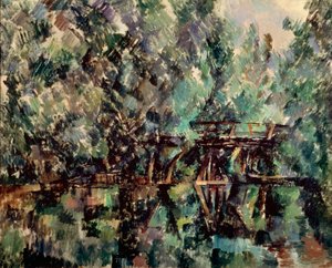En bro över en damm, c1898. av Paul Cézanne