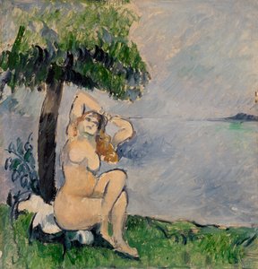 Badar vid havet av Paul Cézanne