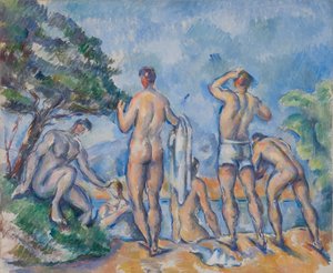 Badgäster av Paul Cézanne
