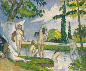 Badgäster, 1874-75. av Paul Cézanne