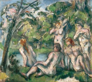Badande av Cezanne, Paul (1839-1906) av Paul Cézanne