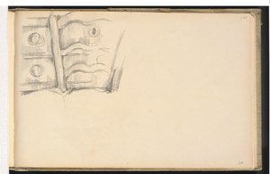 Stol och byrå av Paul Cézanne