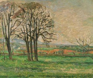 De kala träden vid Jas de Bouffan. 1885-86 av Paul Cézanne