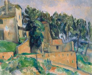 Franska: La Maison de Bellevue Huset i Bellevue av Paul Cézanne