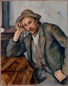 Lutande rökare av Paul Cézanne