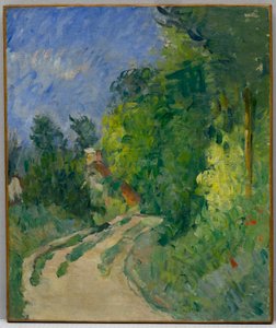 La Route Tournante i undervegetationen av Paul Cézanne
