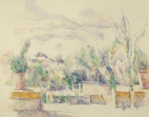 Terrassen i Jardin des Lauves av Paul Cézanne