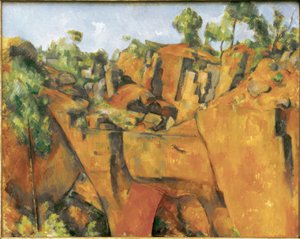 La carrière de Bibémus (Bibémus stenbrott) av Paul Cézanne