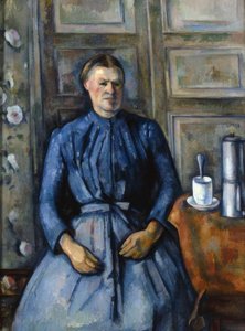 Kvinnan med kaffebryggaren av Paul Cézanne