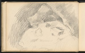 Landskap sett från insidan av en grotta av Paul Cézanne