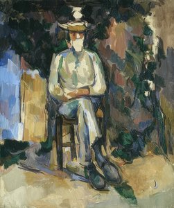 Trädgårdsmästaren Vallier (Der Gärtner Vallier). 1906 av Paul Cézanne