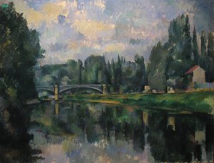 Bron över Marne vid Créteil av Paul Cézanne