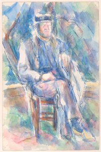 Man med stråhatt av Paul Cézanne