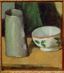 Mjölkskål och kanna av Paul Cézanne