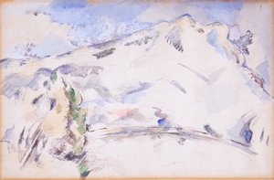Mont Sainte-Victoire (Sainte-Victoire-berget) av Paul Cézanne