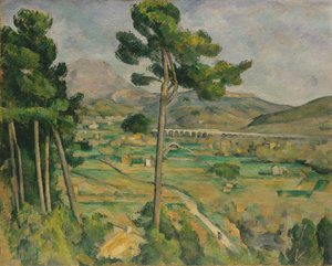 Mont Sainte-Victoire och viadukten i Arc River Valley, 1882-85.