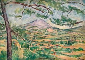 Mont Sainte-Victoire med stor tall, c1887. av Paul Cézanne