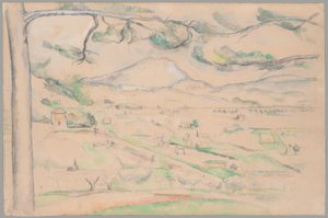 Montagne Saint-Victoire (Arc-dalen) av Paul Cézanne