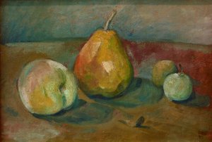 P.Cézanne, Stilleben med päron och ...