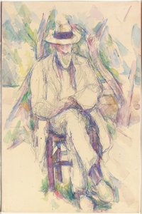 Porträtt av Vallier, 1904-06 av Paul Cézanne