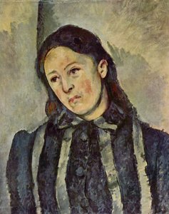 Porträtt av Madame Cézanne av Paul Cézanne