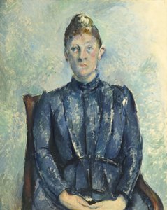 Porträtt av Madame Cézanne av Paul Cézanne
