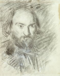 Självporträtt; Självporträtt, ca 1874 av Paul Cézanne