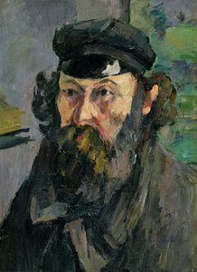 Självporträtt i mössa av Paul Cézanne