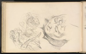 Studier inklusive Madame Cézanne av Paul Cézanne