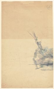 Studie av en sten [verso] av Paul Cézanne