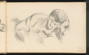 Konstnärens son lutad på armbågen, ca. 1887. av Paul Cézanne