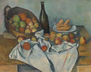 Korgen med äpplen av Paul Cézanne