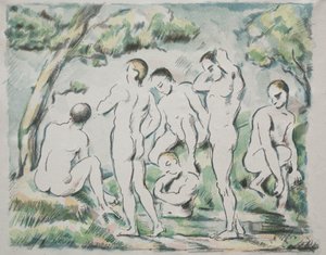 Badarna, 1897. av Paul Cézanne