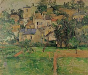Le Hermitage i Pontoise, 1884 swed av Paul Cézanne
