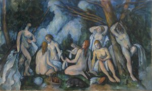 De stora badarna av Paul Cézanne