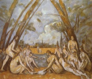 De stora badarna av Paul Cézanne