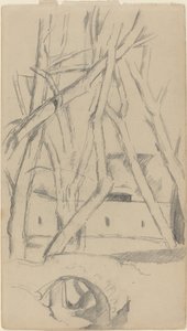 Den lilla bron [recto], ca. 1880. av Paul Cézanne