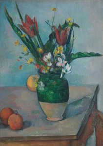 Vasen med tulpaner av Paul Cézanne