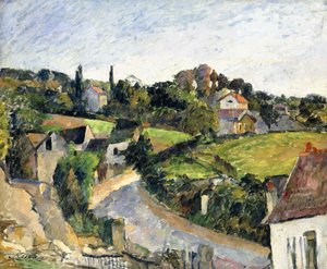 Den slingrande vägen, ca 1877 av Paul Cézanne