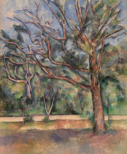 Träd och väg (Arbres et route) av Paul Cézanne