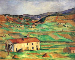 Omgivningarna runt Gardanne av Paul Cézanne