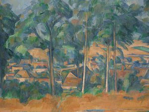 By bakom träd (Mariner), ca 1898 (olja på duk) av Paul Cézanne