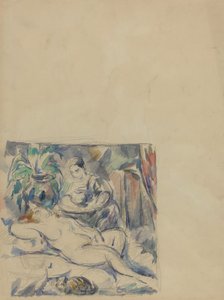 Vakna upp [verso] av Paul Cézanne