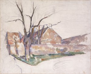 Vinterlandskap, c.1885 av Paul Cézanne